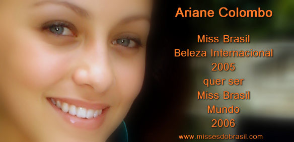 Ariane Colombo Miss Vitória Mundo 2006